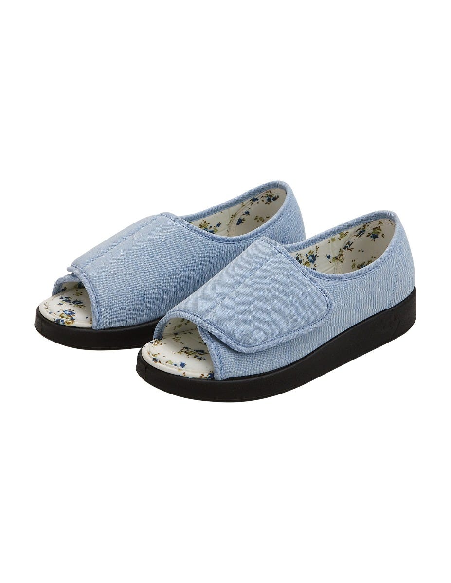 Women’s Open-Toe Shoes – Adjustable Fit (Regular to Extra Wide) - Silverts 77