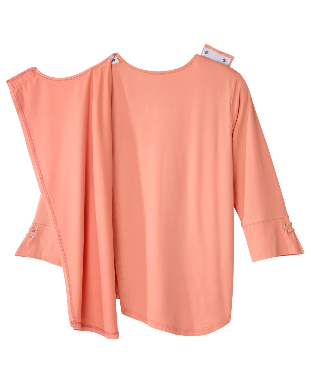 Women's Open Back Notched Neckline Top - Silverts 9