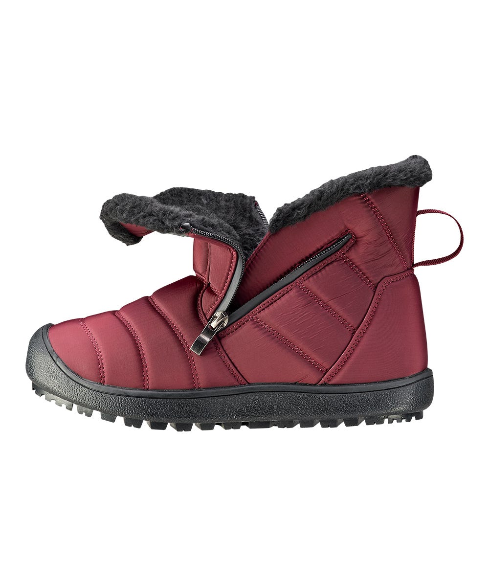 Women's Extra Wide Easy Dual Zipper Winter Boot - Silverts 9