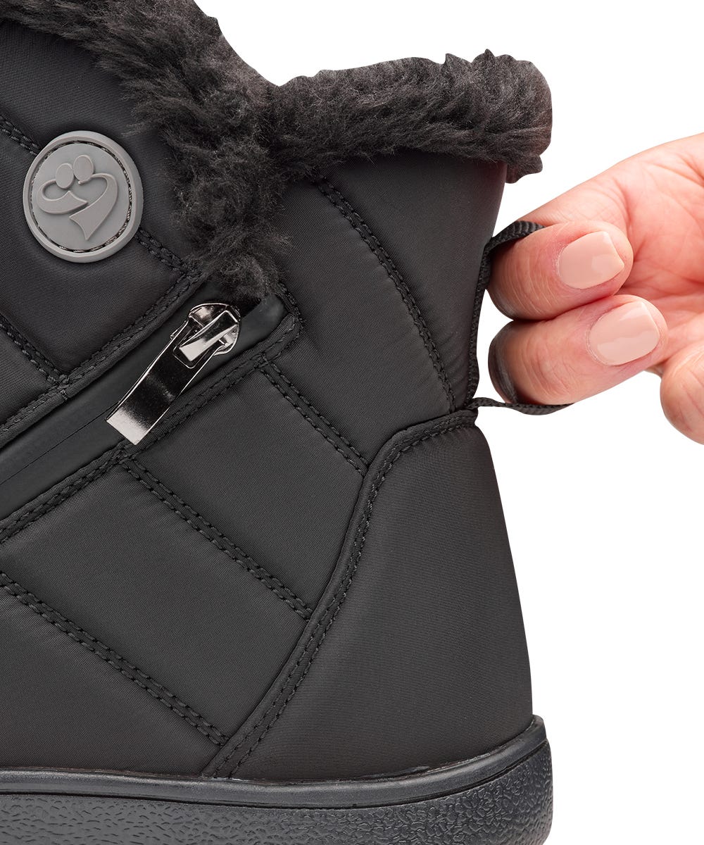 Women's Extra Wide Easy Dual Zipper Winter Boot - Silverts 18