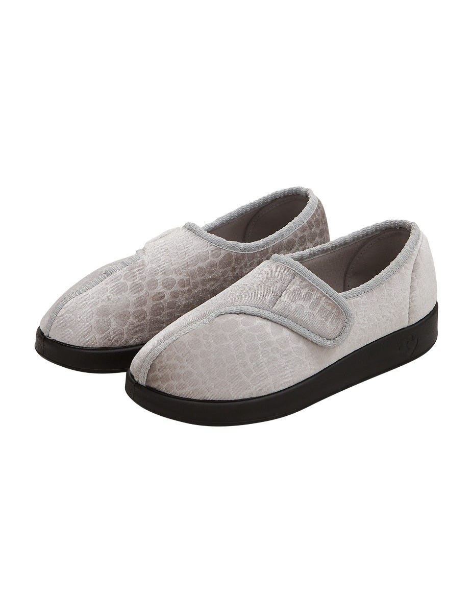 Women’s Soft Slippers with Easy Closures – Adjustable Fit (Regular to Extra Wide) - Silverts 91