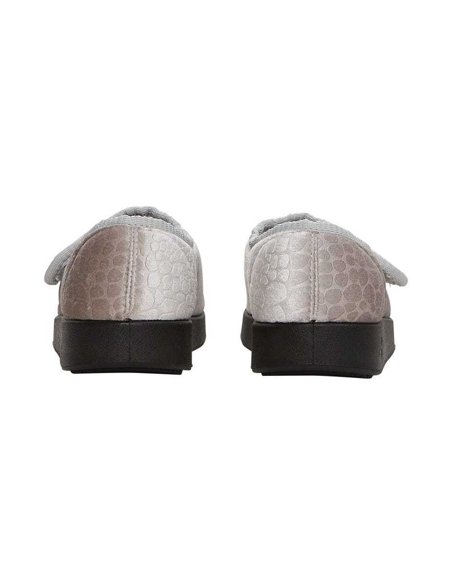 Women’s Soft Slippers with Easy Closures – Adjustable Fit (Regular to Extra Wide) - Silverts 101