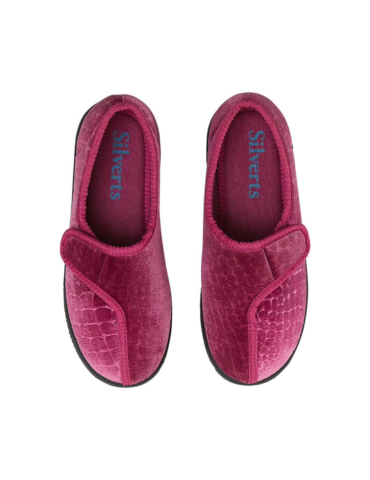 Women’s Soft Slippers with Easy Closures – Adjustable Fit (Regular to Extra Wide) - Silverts 9