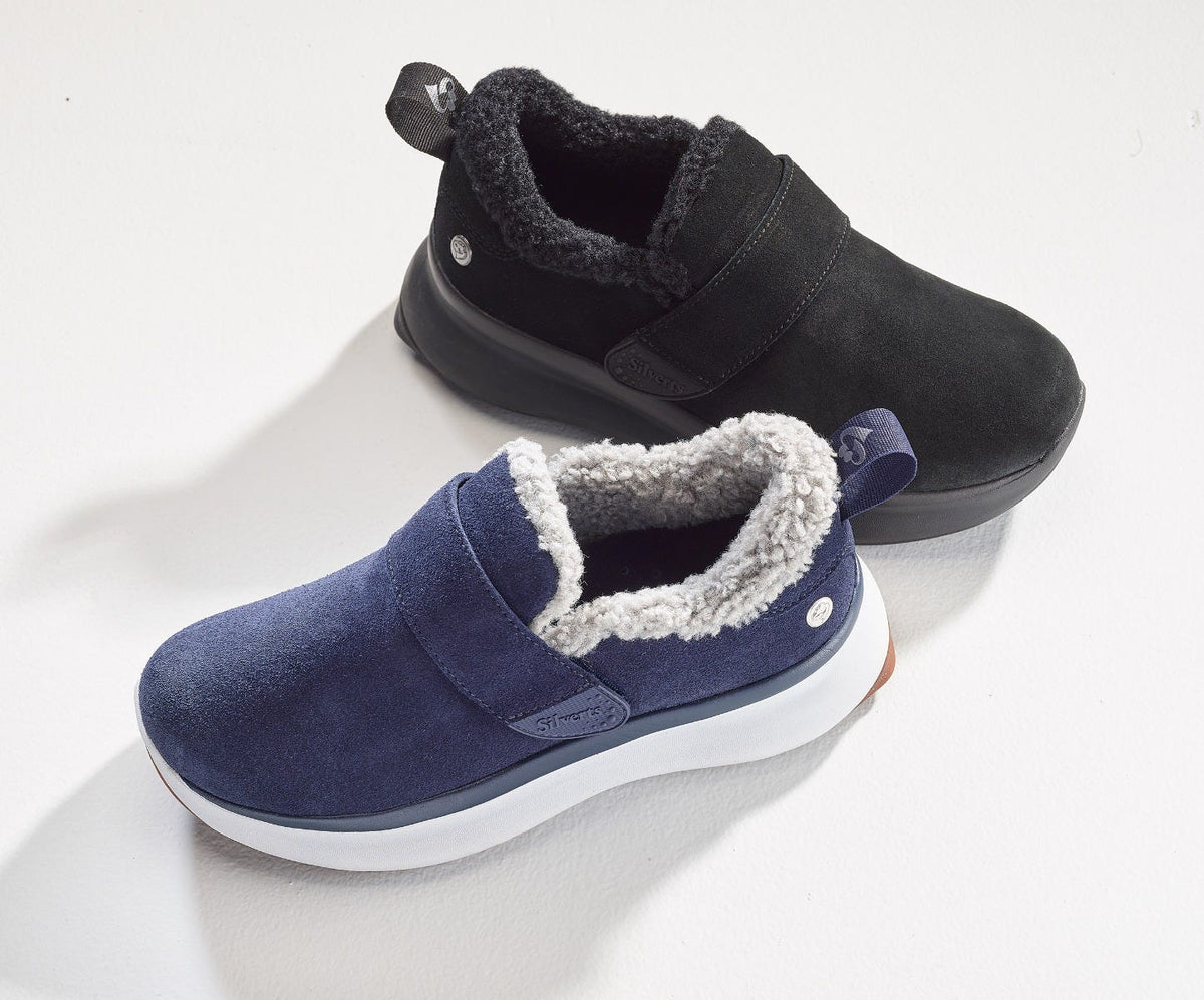 Women’s Shoes with Sherpa Lining – Adjustable Fit (Regular to Extra Wide) - Silverts 227