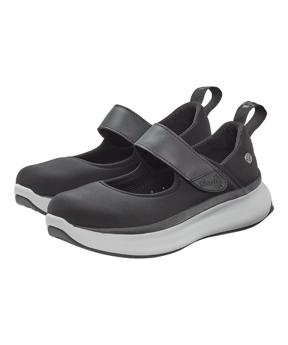 Women’s Easy-On Mary Jane Shoes – Adjustable Fit (Regular to Extra Wide) - Silverts 52