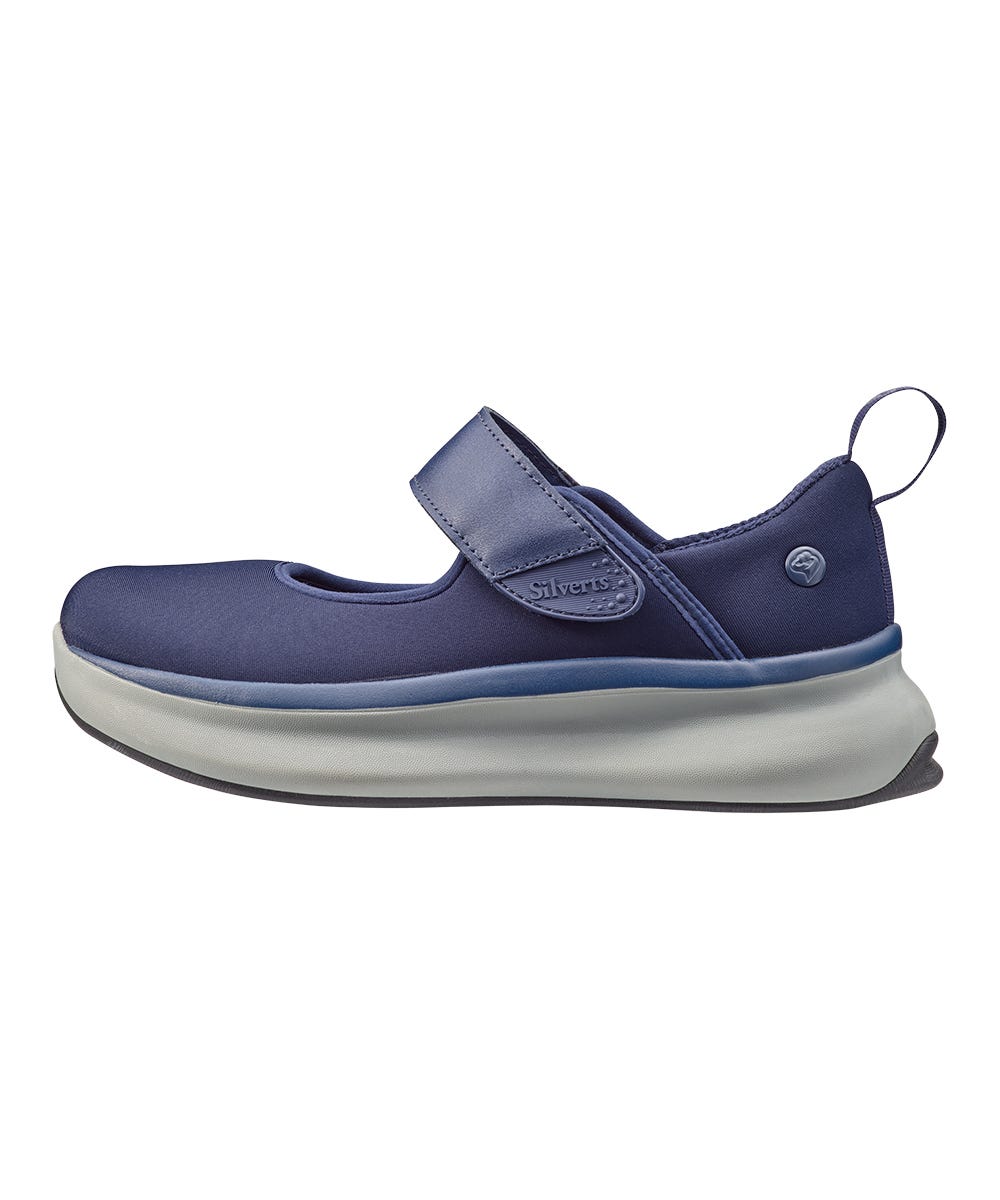 Women’s Easy-On Mary Jane Shoes – Adjustable Fit (Regular to Extra Wide) - Silverts 125
