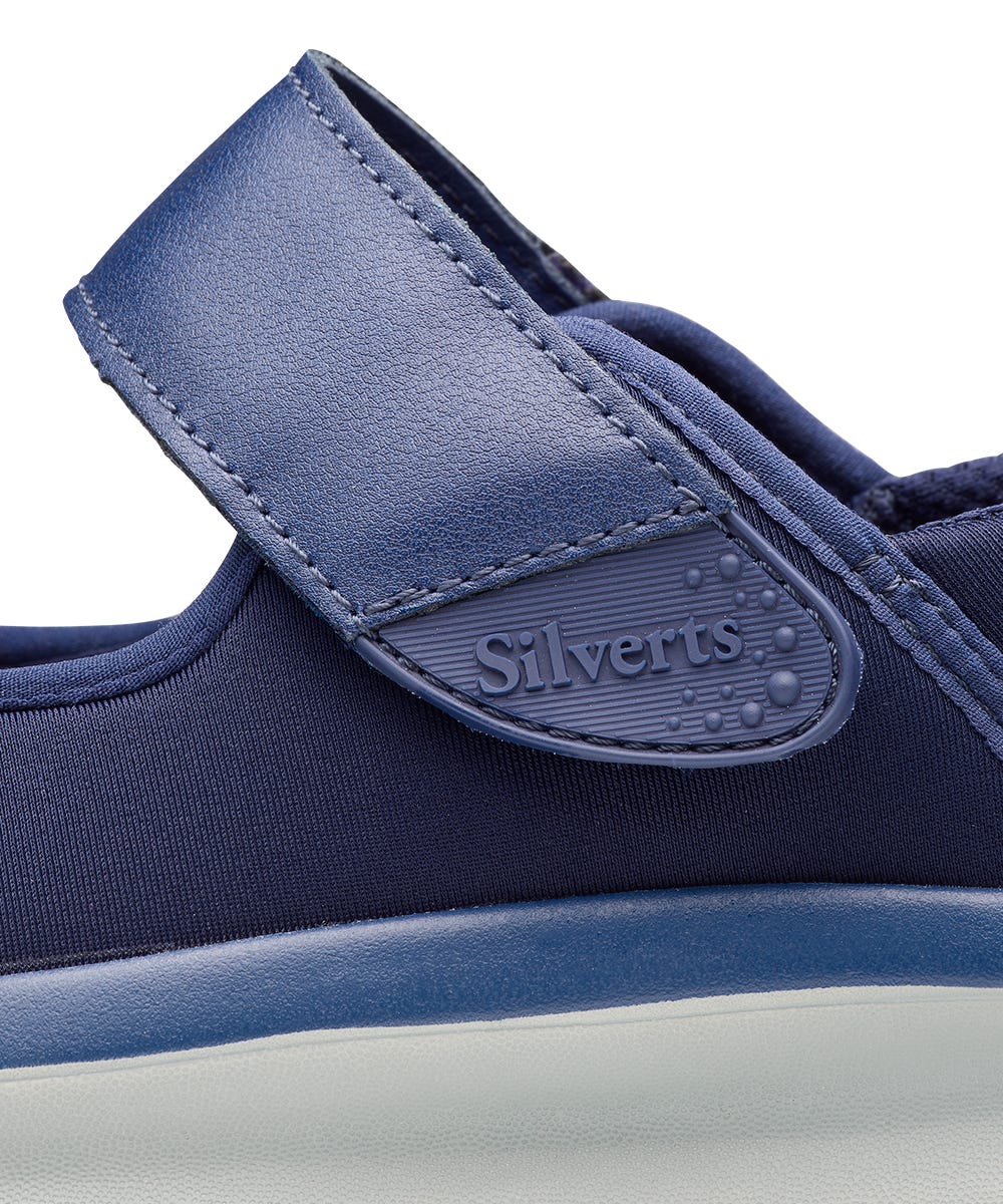 Women’s Easy-On Mary Jane Shoes – Adjustable Fit (Regular to Extra Wide) - Silverts 146