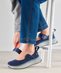 Women’s Easy-On Mary Jane Shoes – Adjustable Fit (Regular to Extra Wide) - Silverts 11