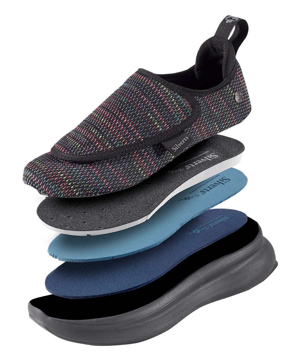 Women’s Comfort Shoes with Easy Closures – Adjustable Fit (Regular to Extra Wide) - Silverts 14