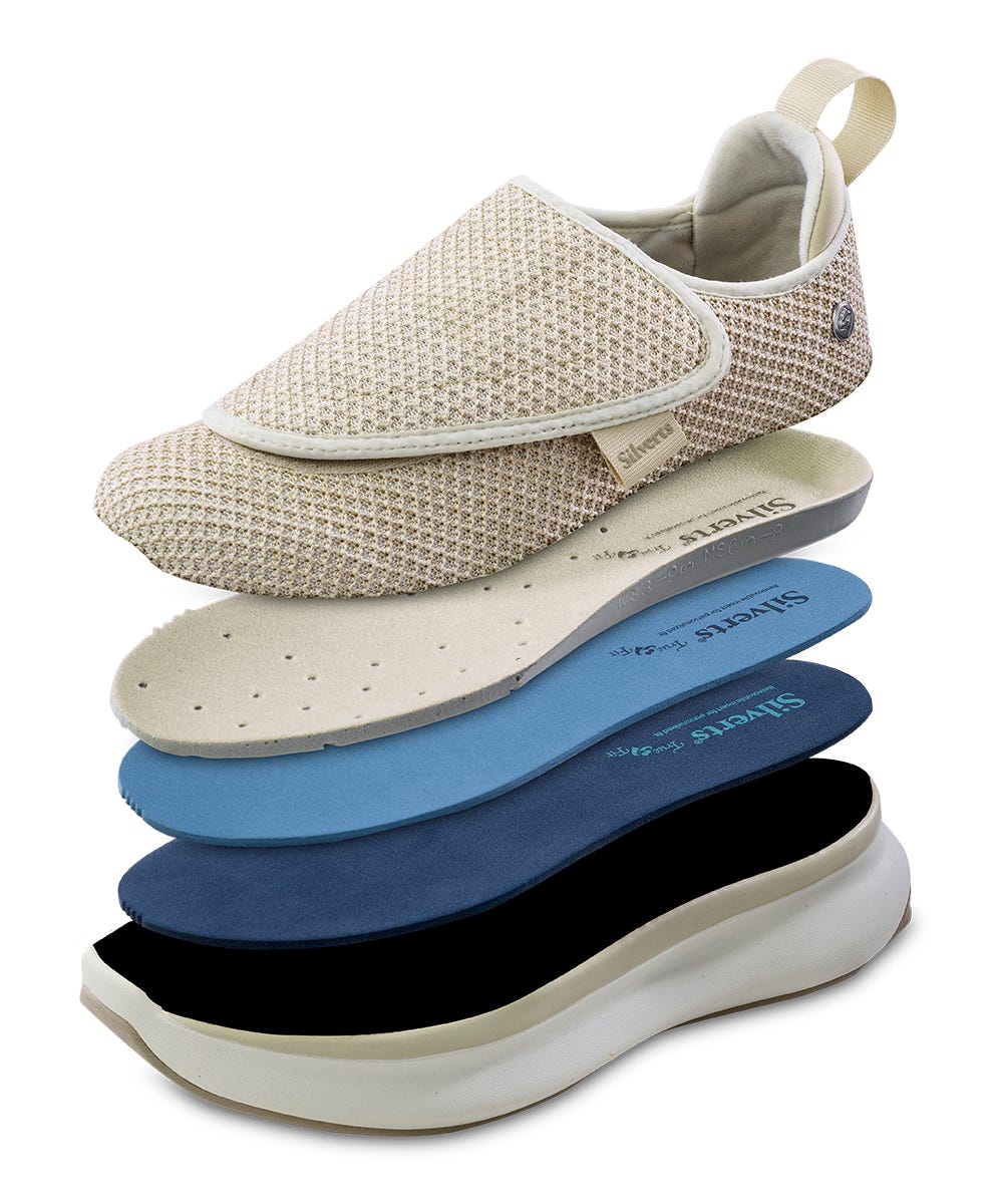 Women’s Comfort Shoes with Easy Closures – Adjustable Fit (Regular to Extra Wide) - Silverts 86