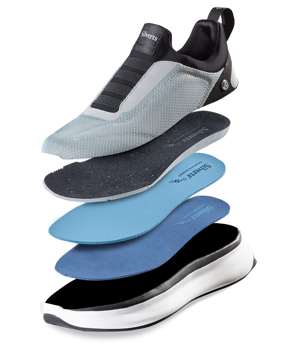 Women’s Slip-On Sneakers – Adjustable Fit (Regular to Extra Wide) - Silverts 27