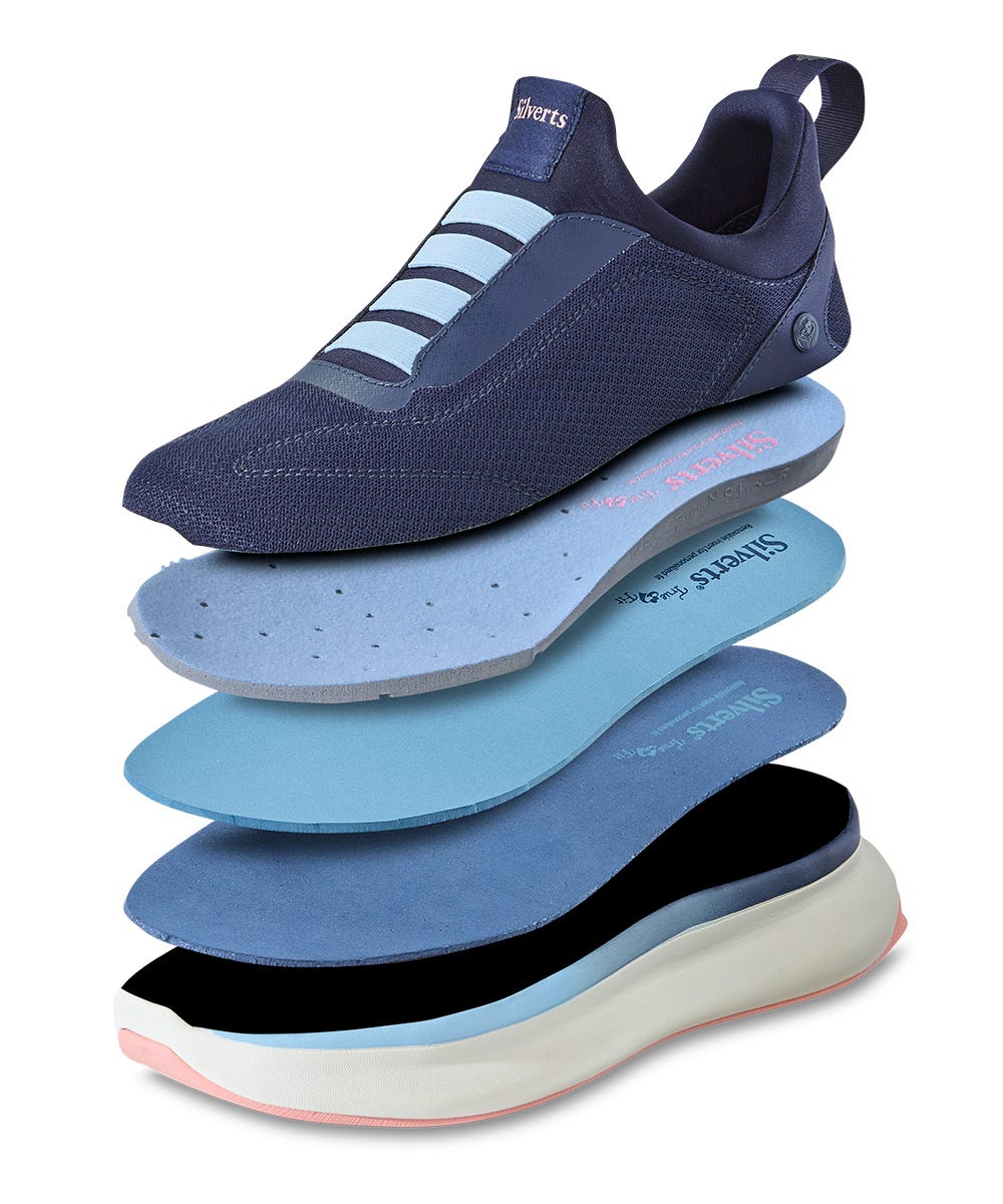 Women’s Slip-On Sneakers – Adjustable Fit (Regular to Extra Wide) - Silverts 39