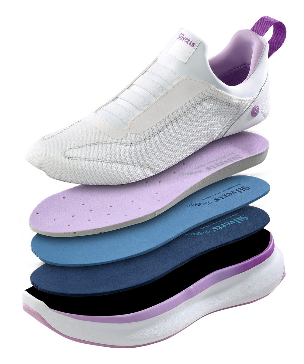 Women’s Slip-On Sneakers – Adjustable Fit (Regular to Extra Wide) - Silverts 51