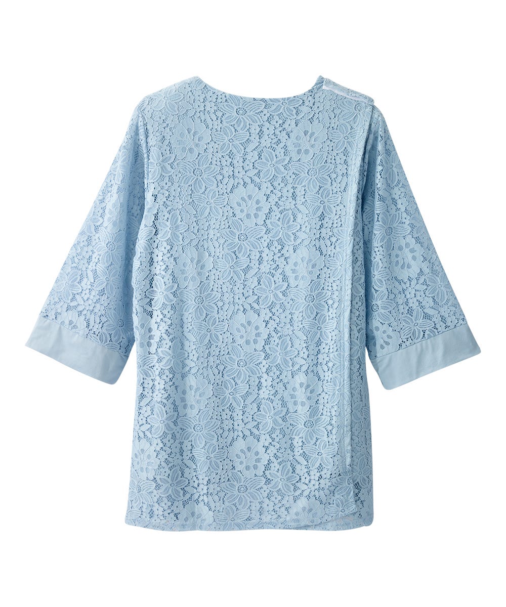 Women's Open Back Lace Blazer Twofer Top - Silverts 15