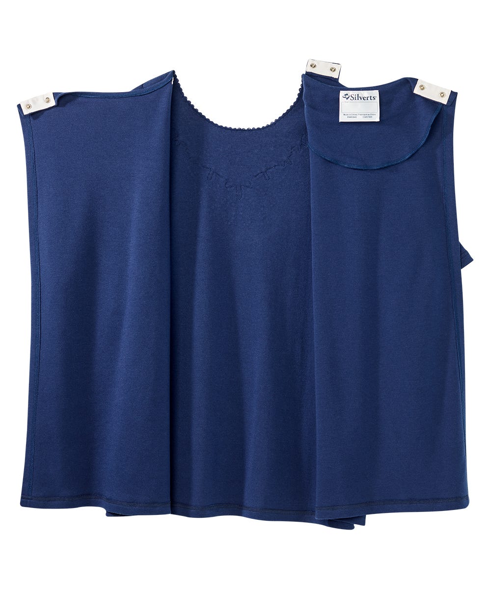 Women's Open Back Embellished Top - Silverts 13