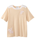 Women's Open Back Top with Embroidery Detail - Silverts 4