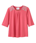 Women's Open Back Top with Lace Detail - Silverts 1