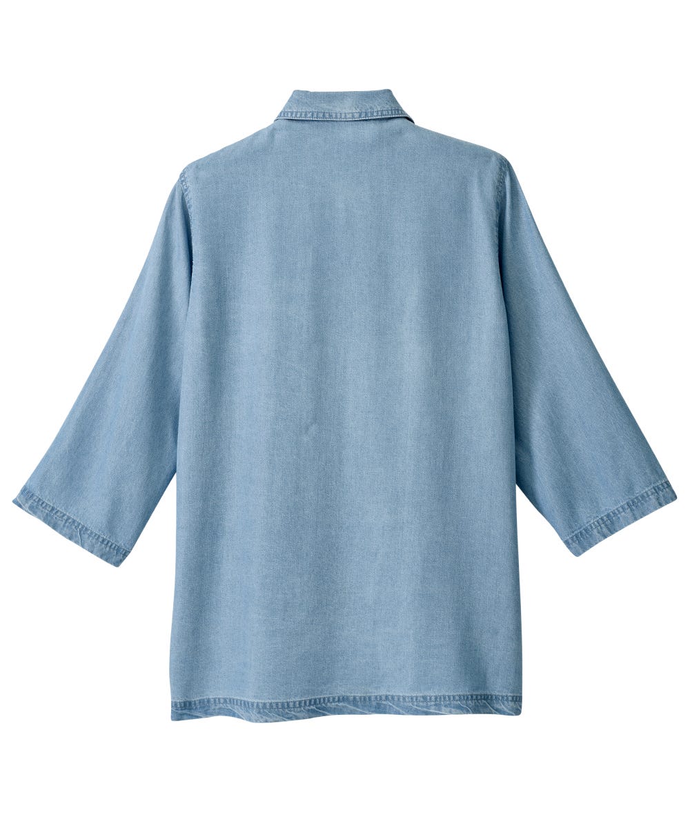 Women's Self Dressing Magnetic Closure Chambray Style Jacket - Silverts 15