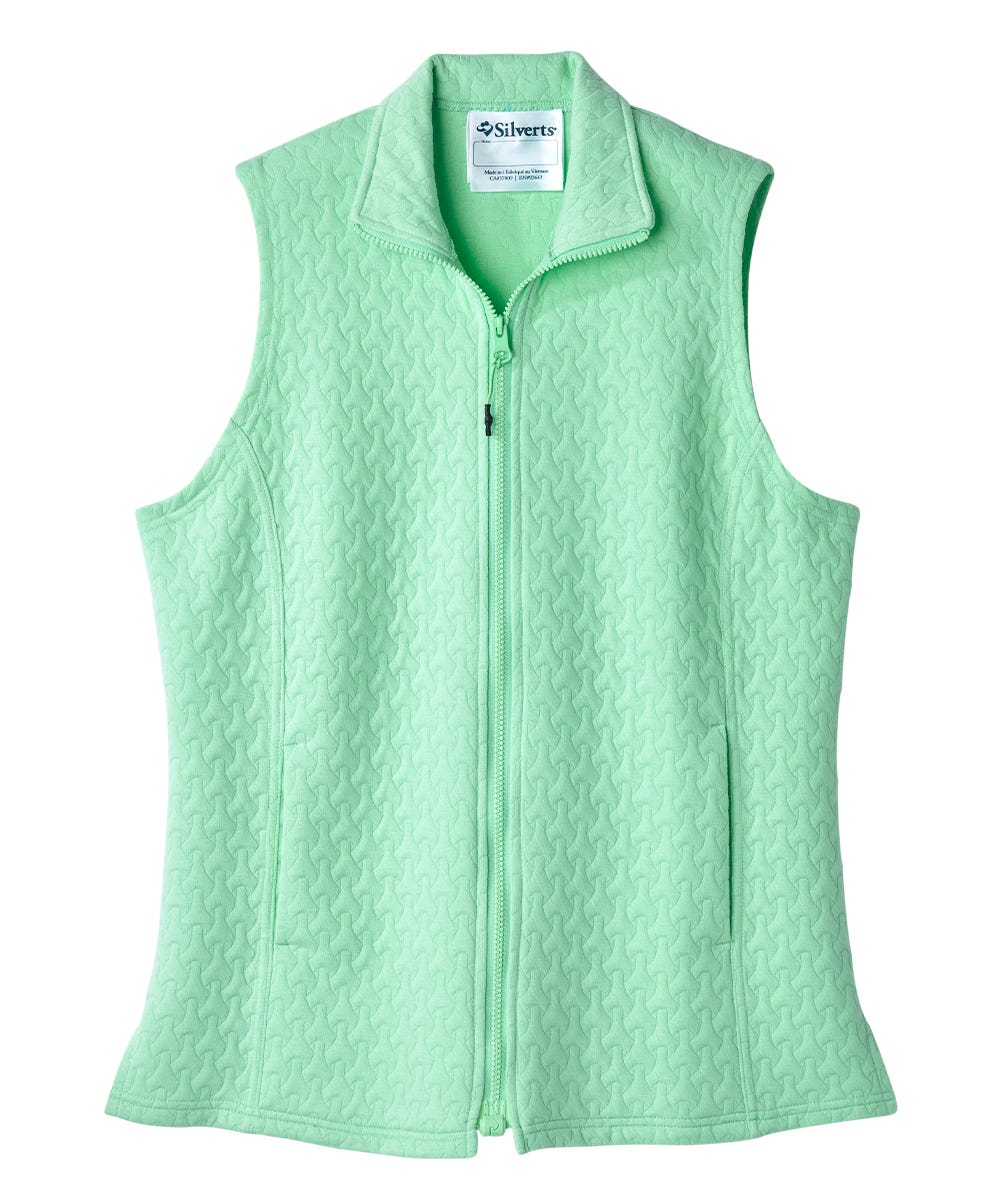 Women's Self Dressing Magnetic Zipper Vest - Silverts 10