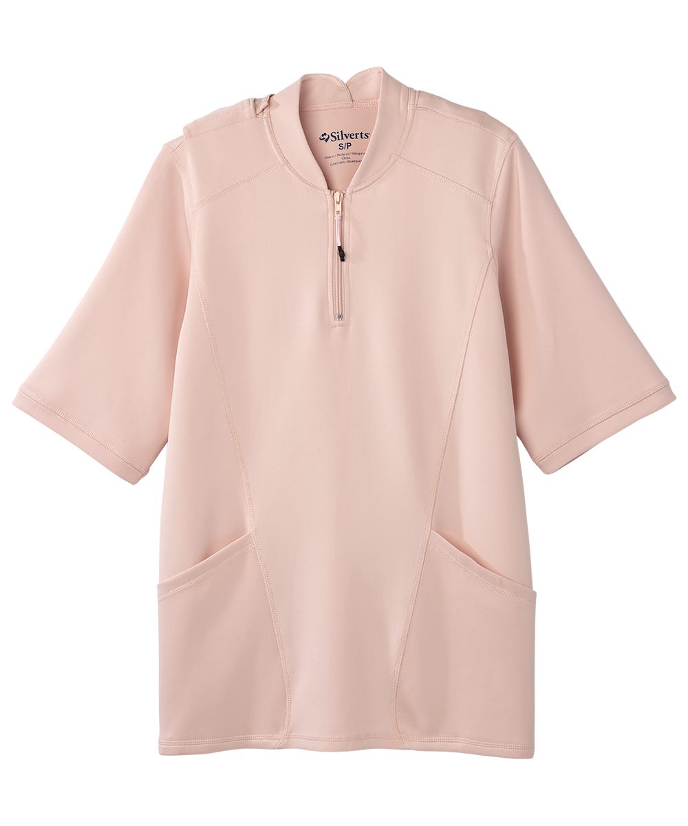 Women's Open Back 1/4 Zip Active Top - Silverts 19