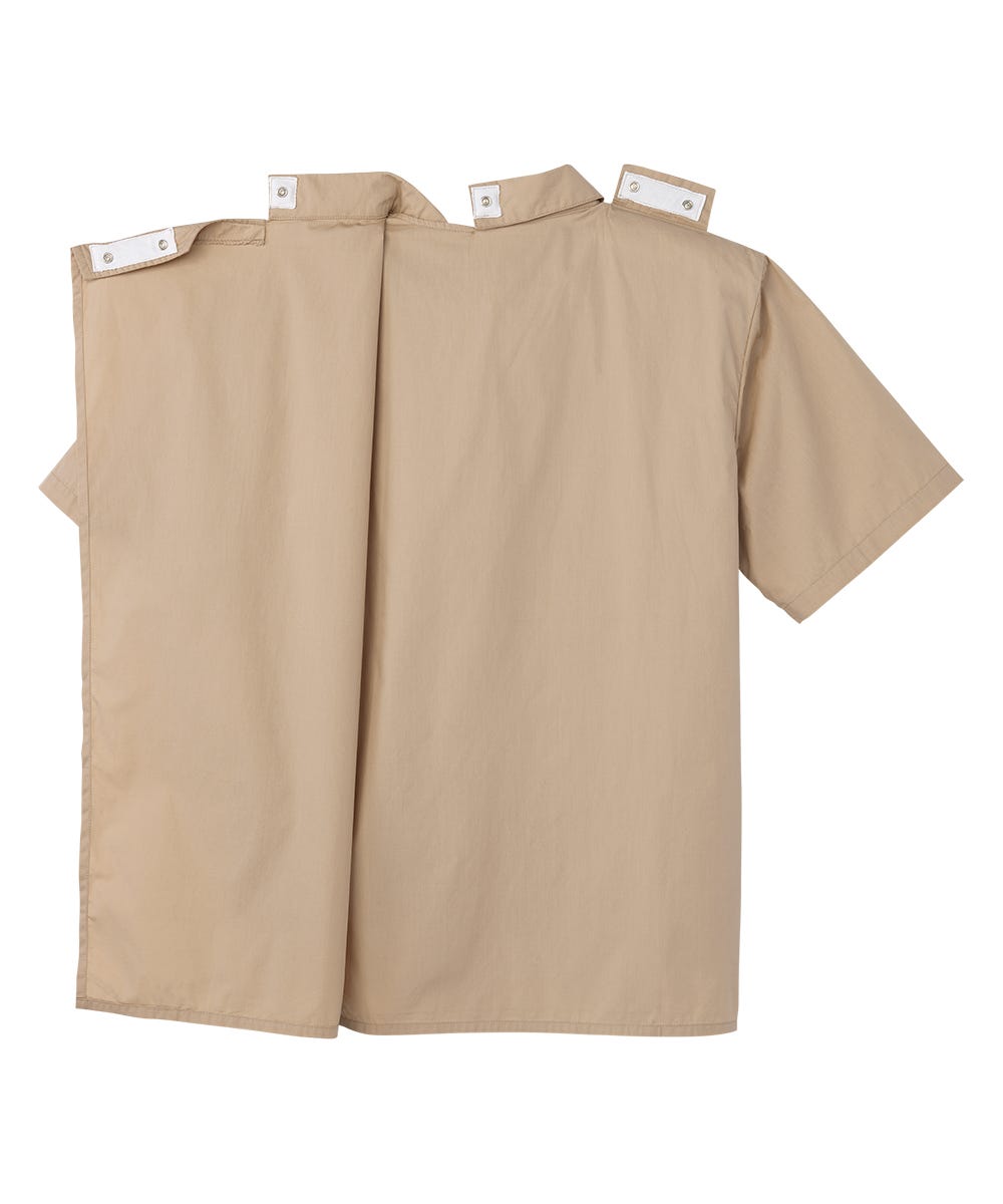 Men's Adaptive Open Back Short Sleeve Dress Shirt - Silverts 2
