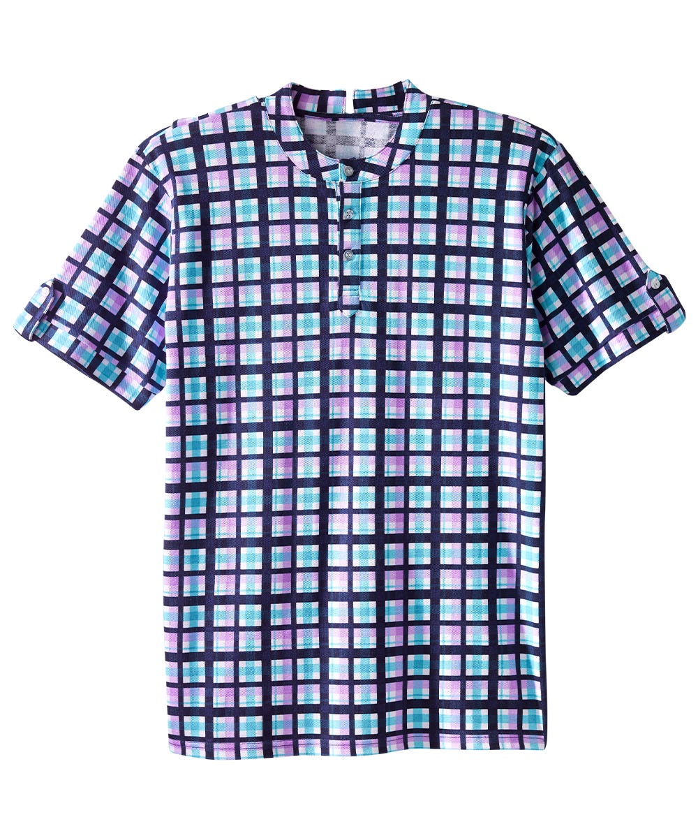 Men's Open Back Henley T-Shirt - Clearance - Silverts 17