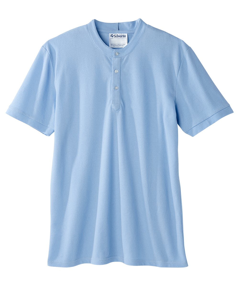Men's Open Back Henley T-Shirt - Clearance - Silverts 4
