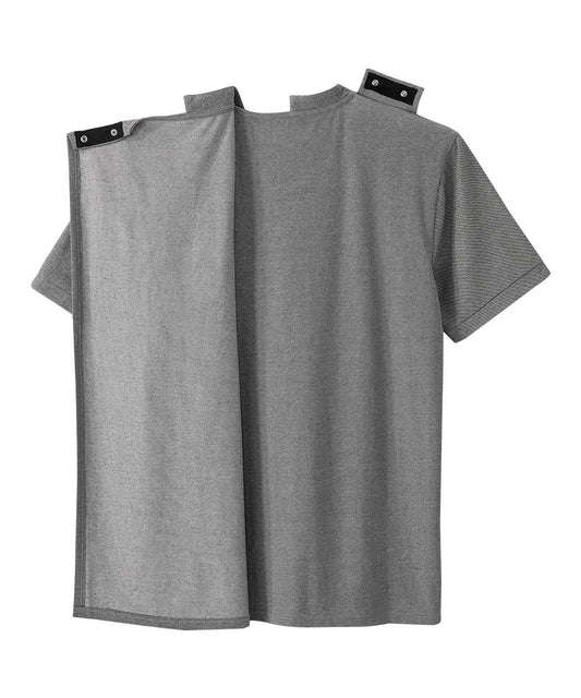 Men's Open Back Henley T-Shirt - Silverts 2