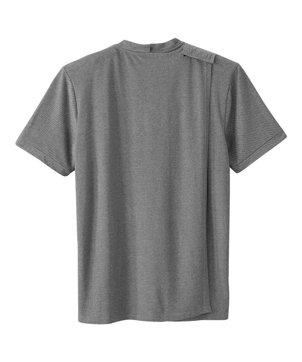 Men's Open Back Henley T-Shirt - Silverts 4