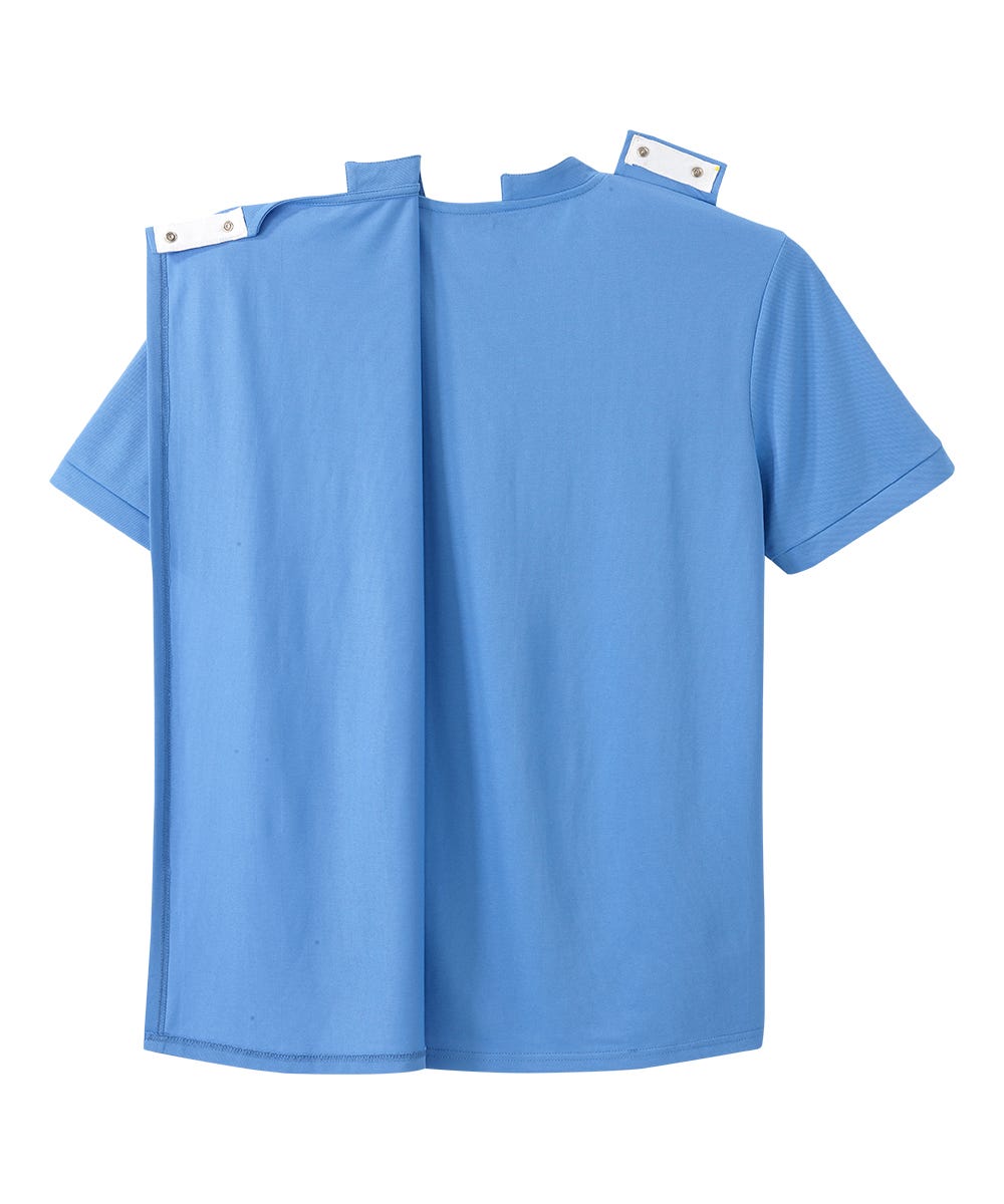 Men's Open Back Henley T-Shirt - Silverts 6