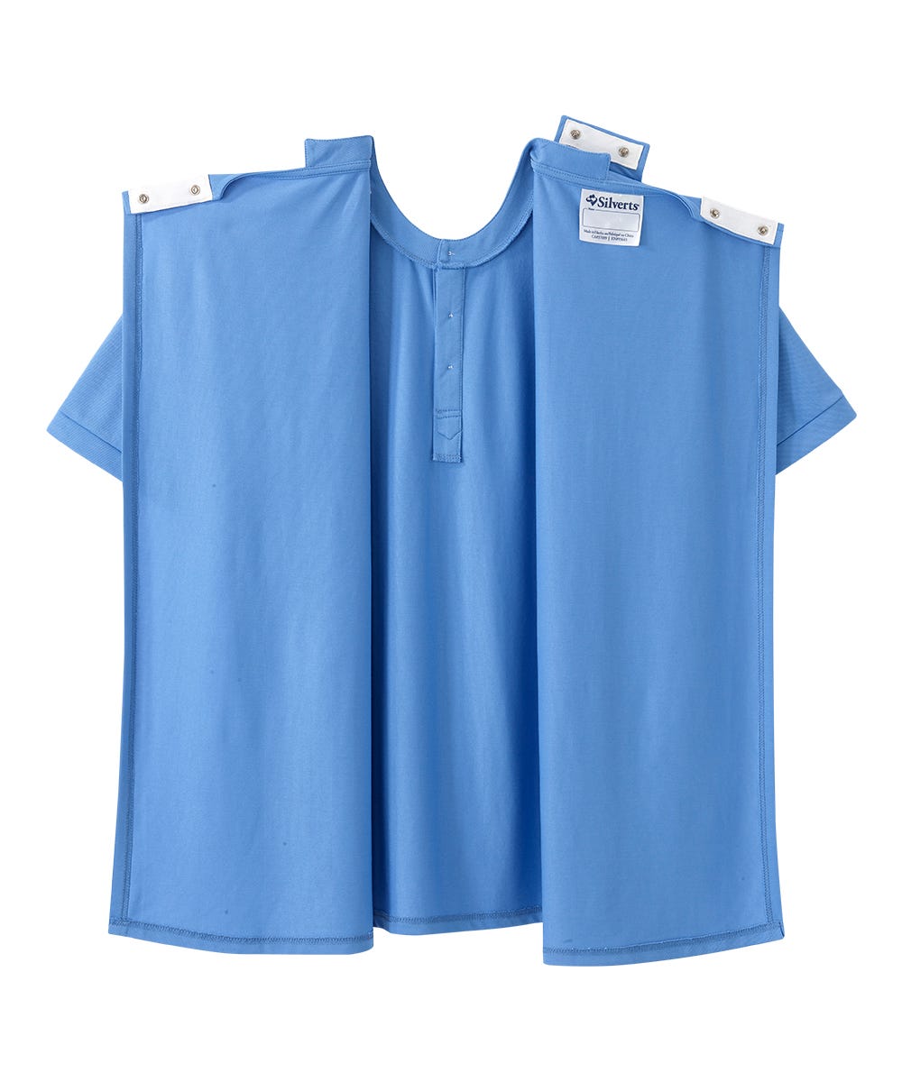Men's Open Back Henley T-Shirt - Silverts 7