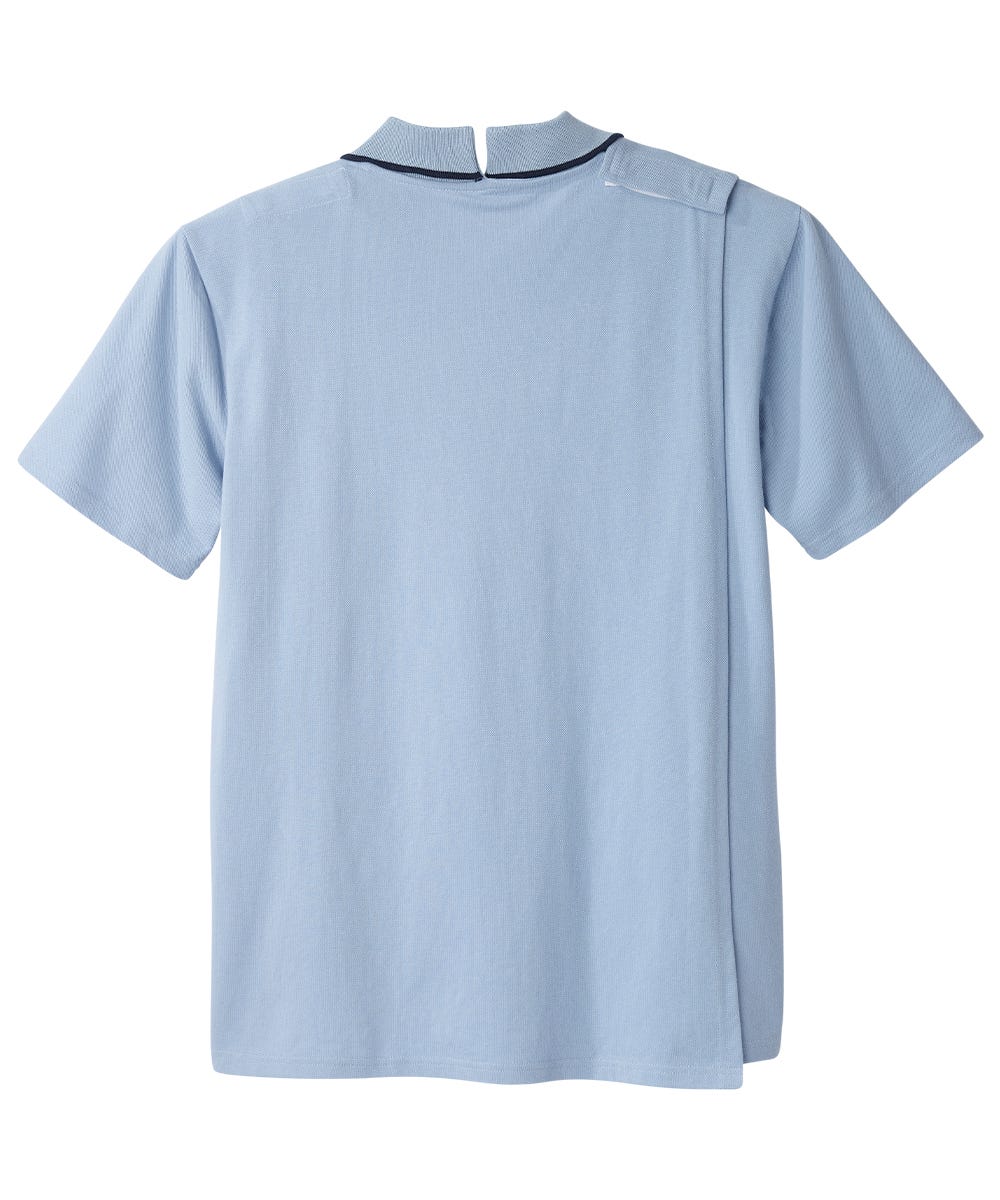 Men's Open Back Polo Shirt with Zip - Clearance - Silverts 12
