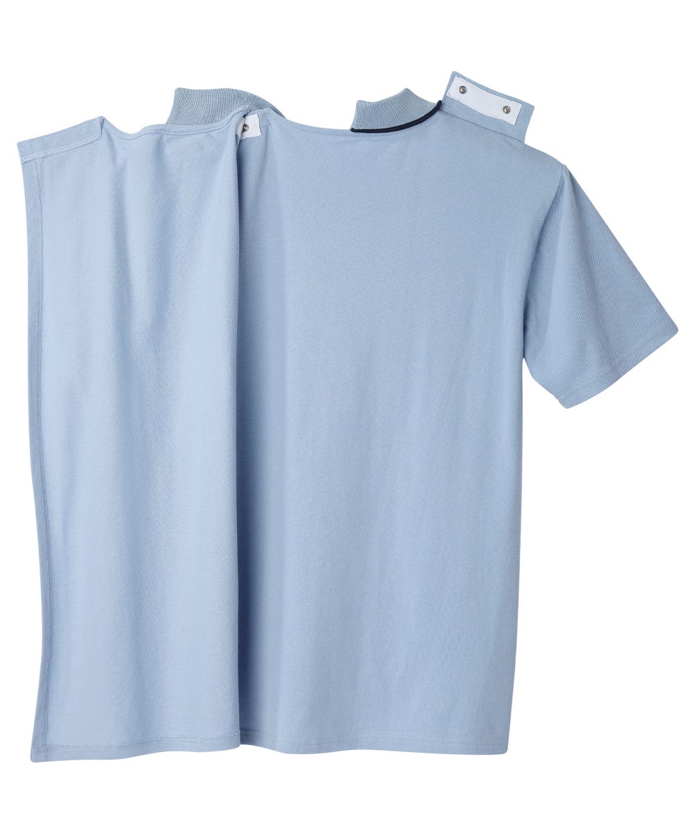 Men's Open Back Polo Shirt with Zip - Clearance - Silverts 13