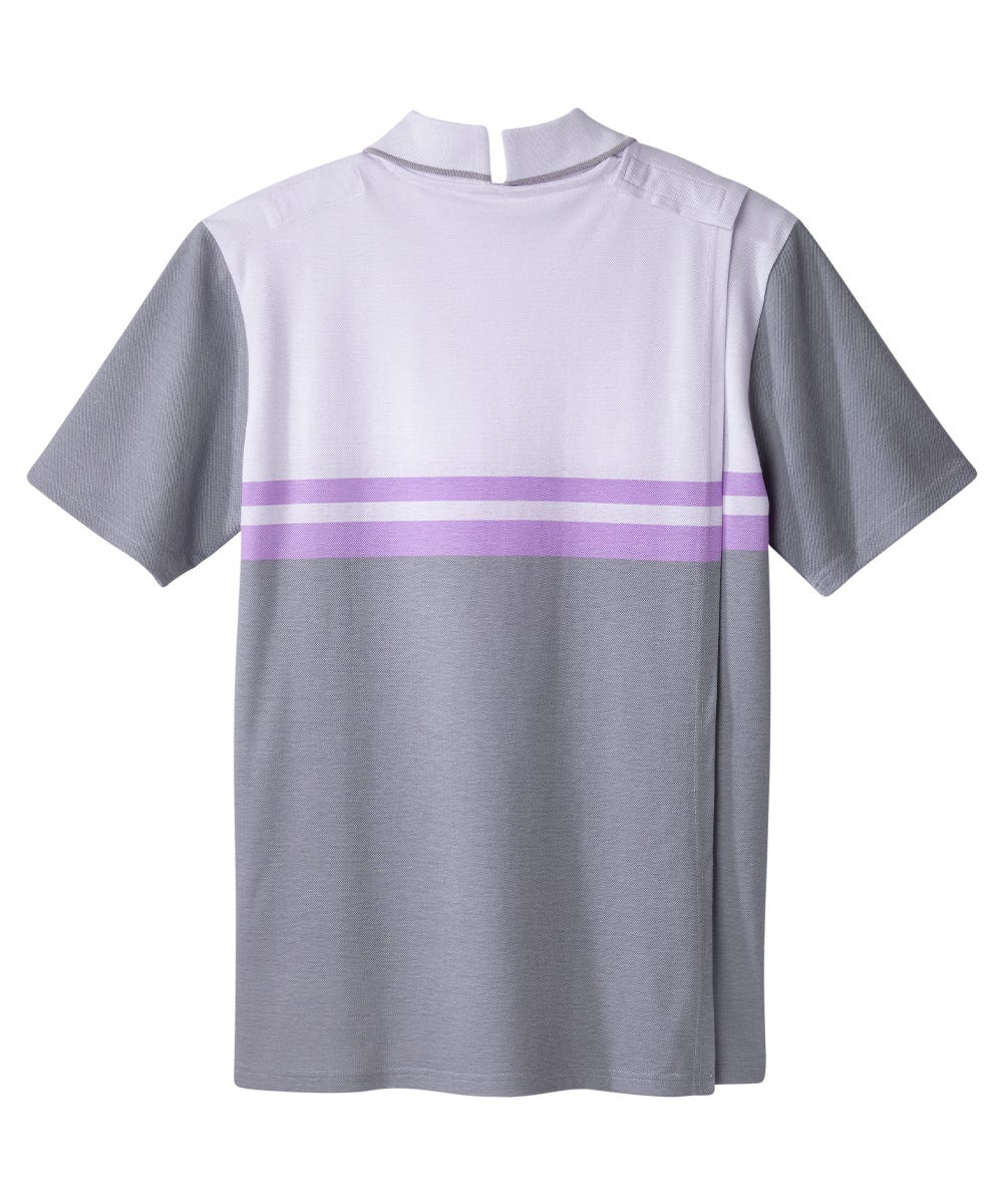 Men's Open Back Polo Shirt with Zip - Clearance - Silverts 18