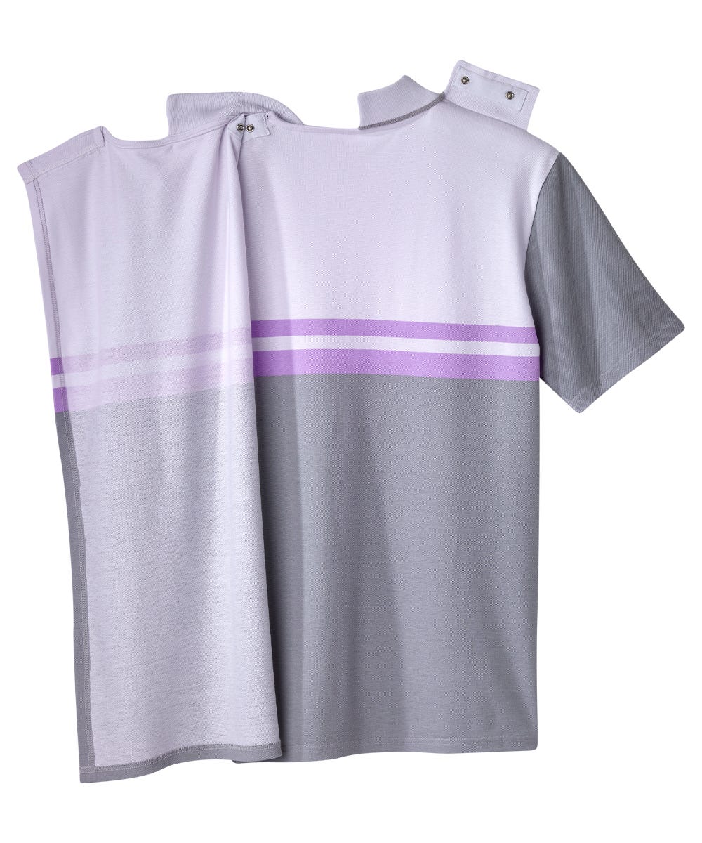 Men's Open Back Polo Shirt with Zip - Clearance - Silverts 19