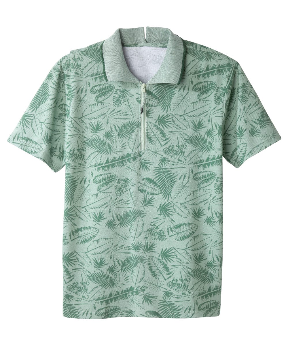 Men's Open Back Polo Shirt with Zip - Clearance - Silverts 1