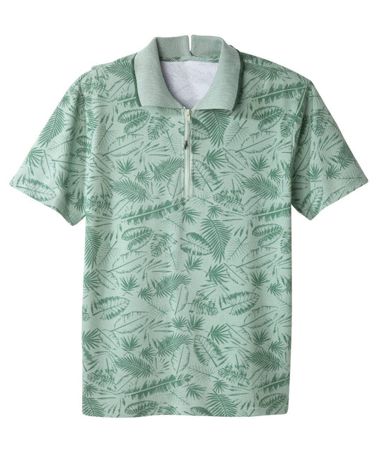 Men's Open Back Polo Shirt with Zip - Clearance - Silverts 1