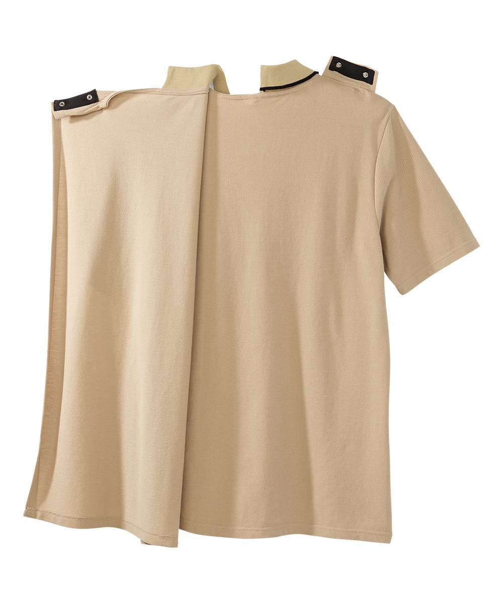 Men's Open Back Polo Shirt with Zip - Silverts 5