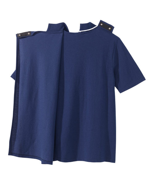 Men's Open Back Polo Shirt with Zip - Silverts 2