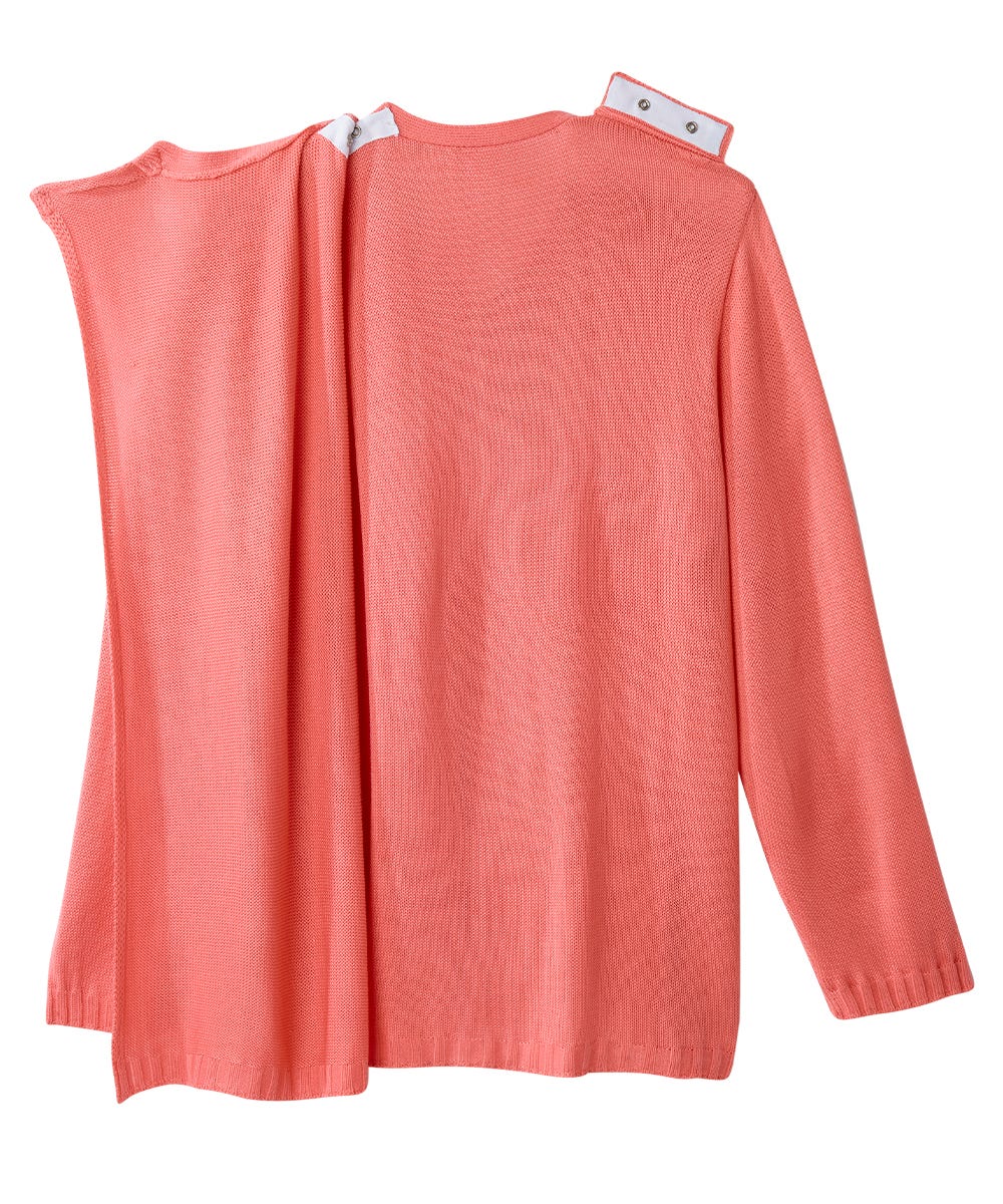 Women's Adaptive Open Back Flower Cardigan - Silverts 9