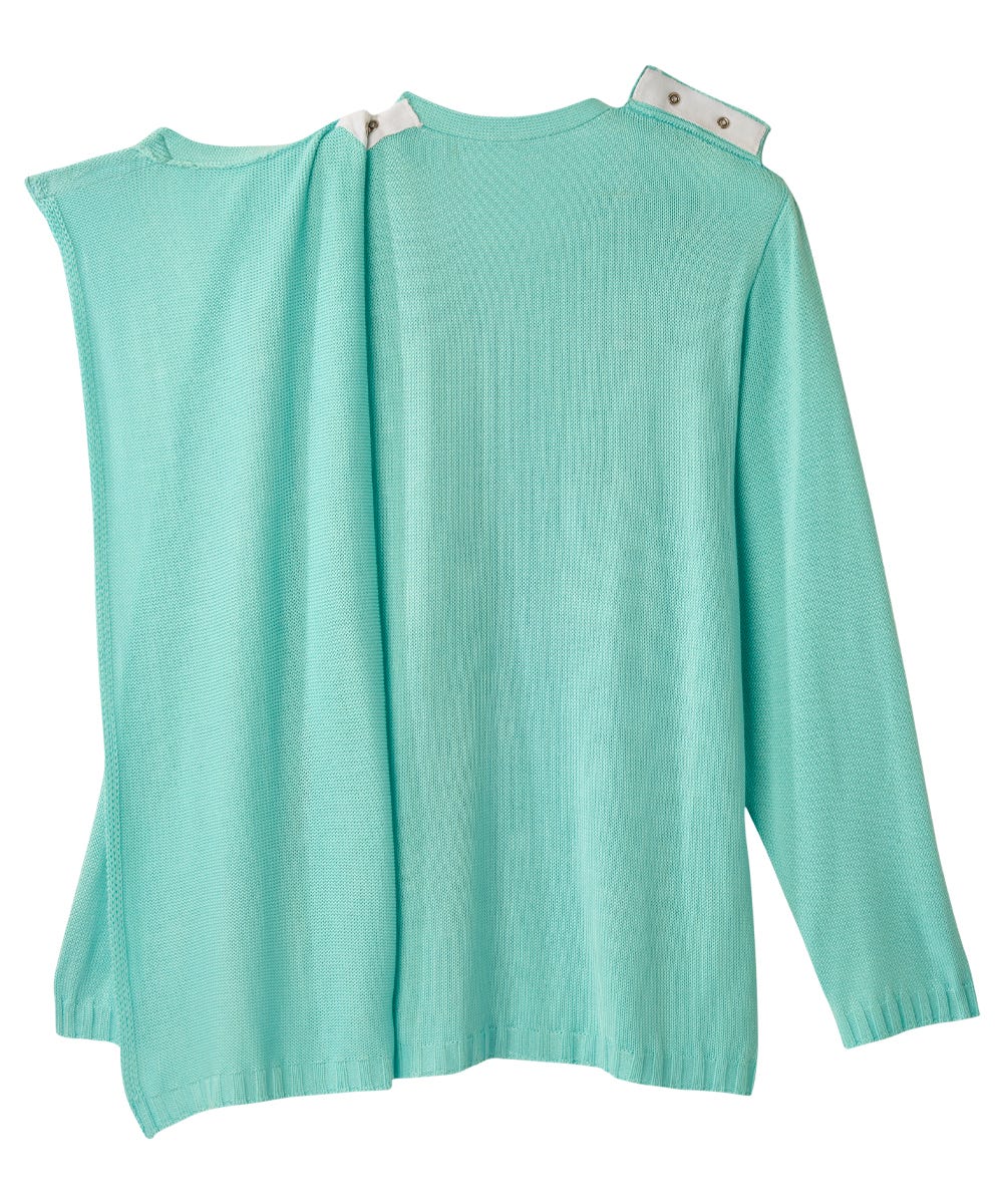 Women's Adaptive Open Back Flower Cardigan - Silverts 12