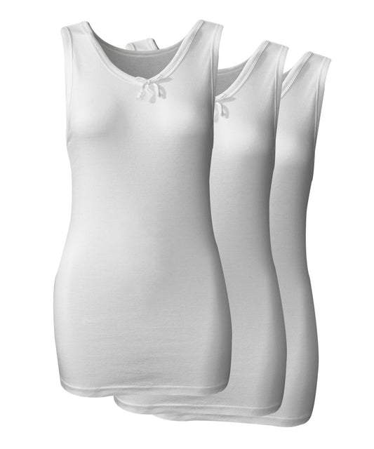 Women's Conventional Sleeveless Undershirt - 3 Pack - Clearance - Silverts 1