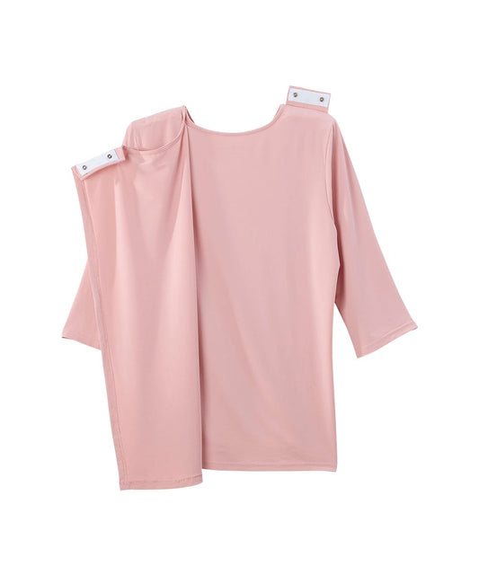 Women's Open Back Crepe V-Neck Top - Silverts 2