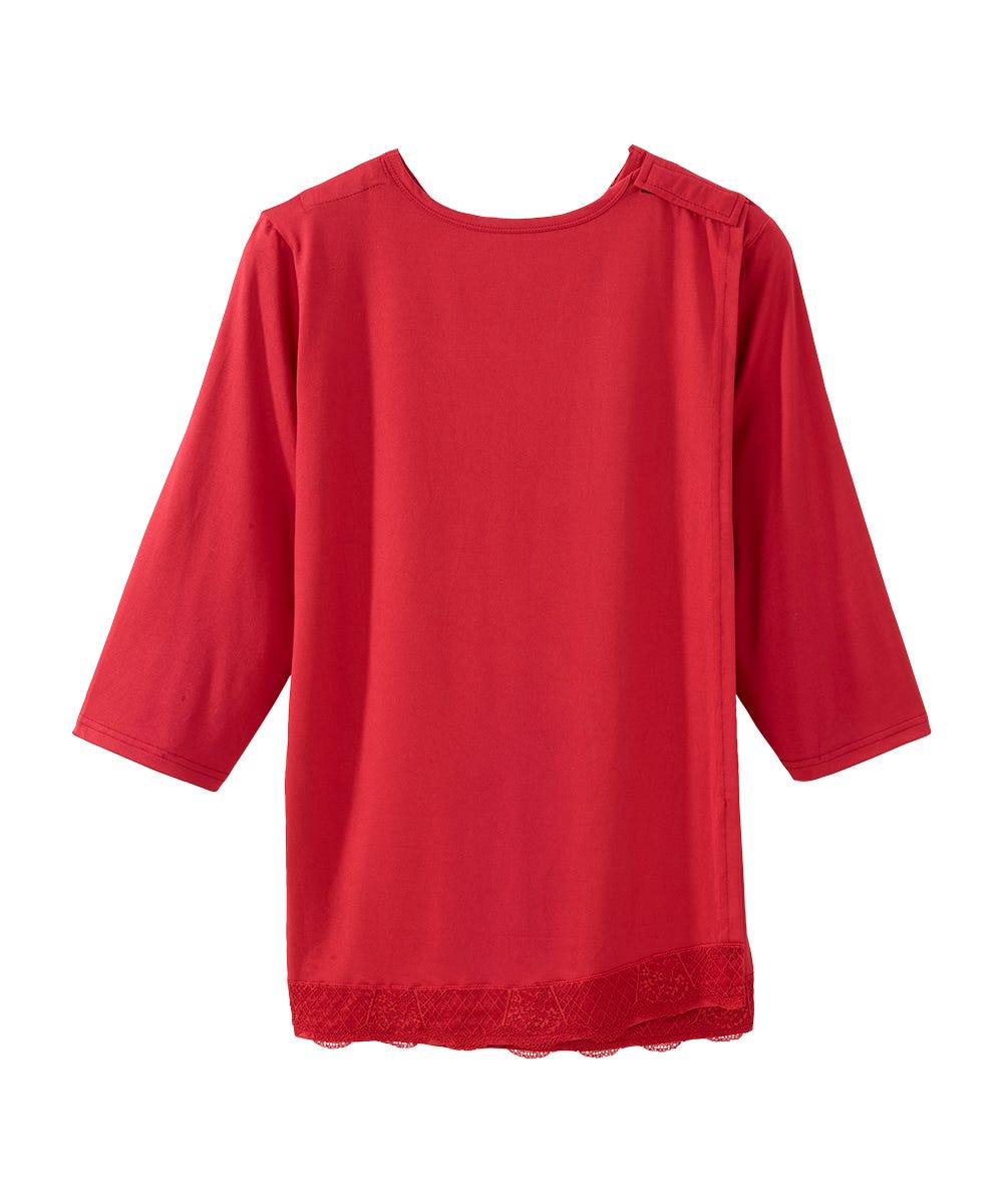 Women's Open Back Lace V-Neck Top - Silverts 4