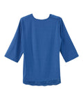 Women's Open Back Lace V-Neck Top - Silverts 12
