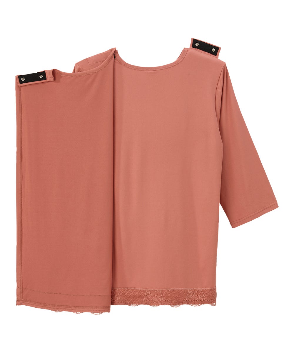 Women's Open Back Lace V-Neck Top - Silverts 18