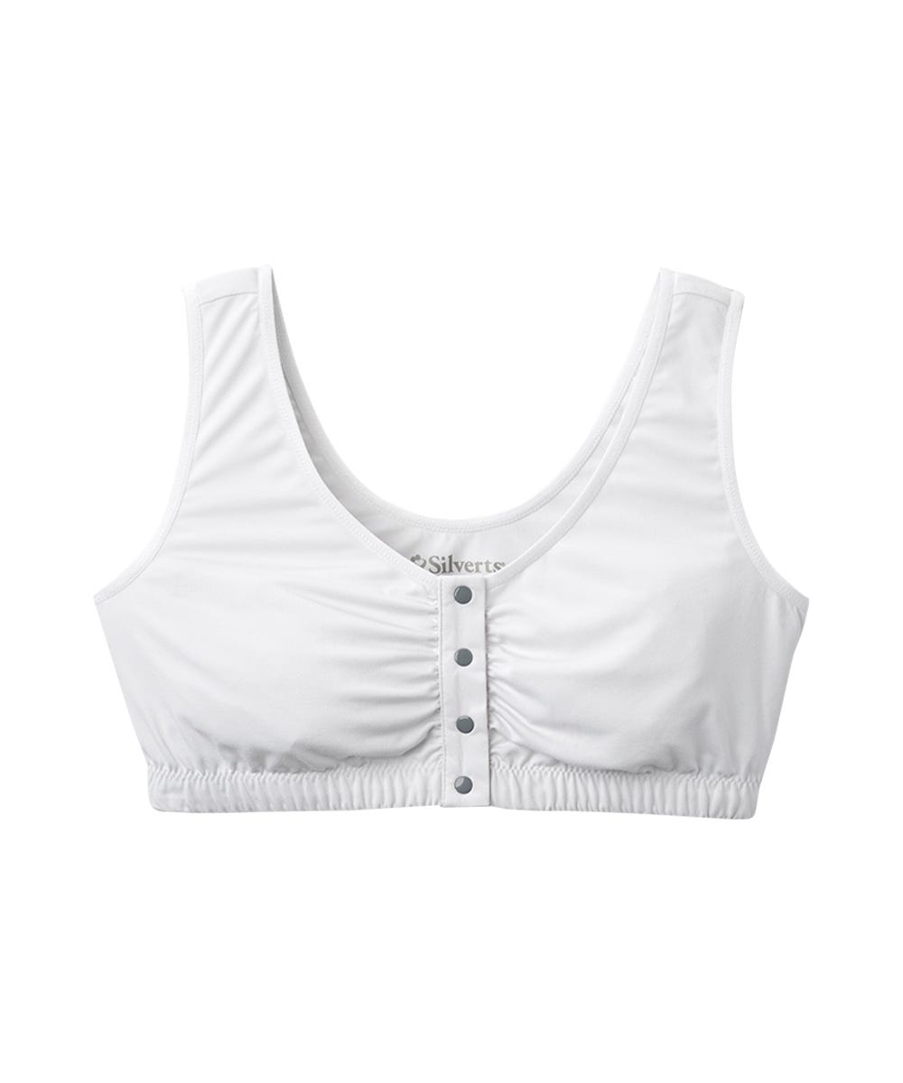 Women's Adaptive Front Snap Closure Bra - Silverts 10