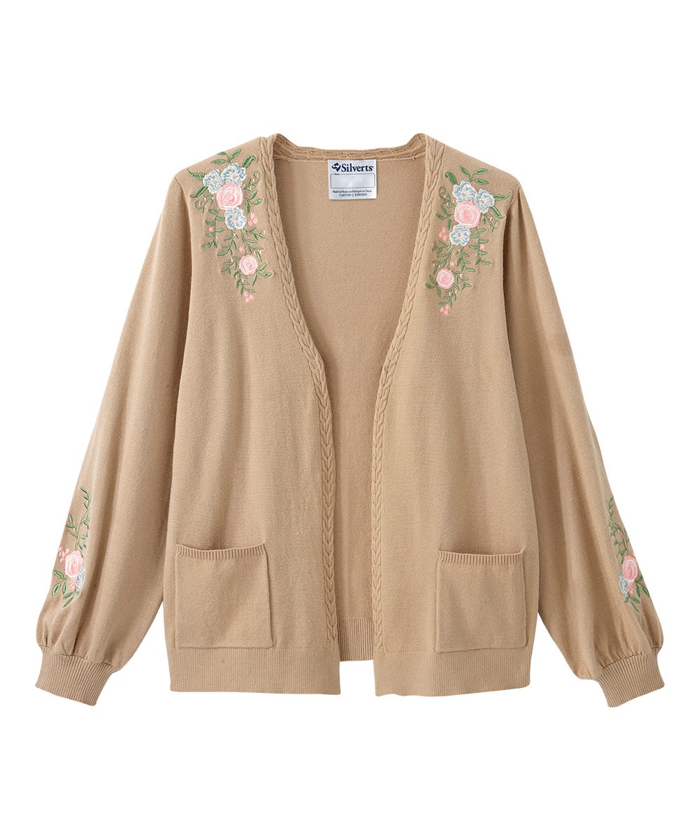 Women's Embroidered Cardigan - Silverts 1