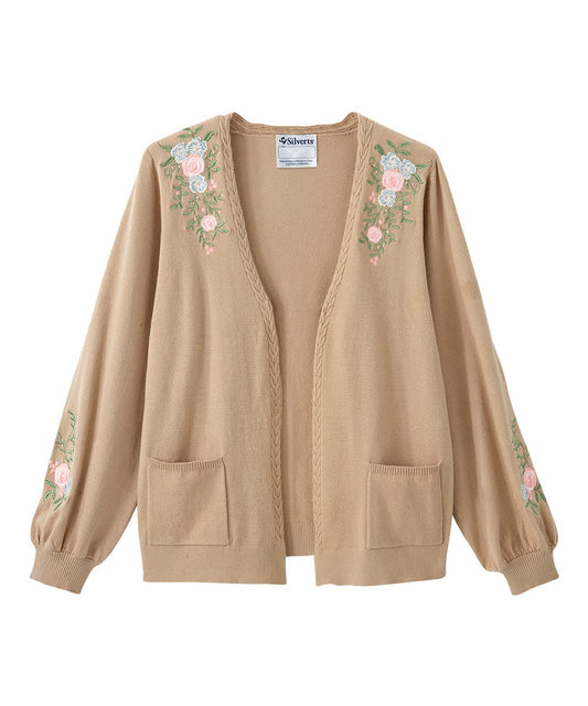 Women's Embroidered Cardigan - Silverts 1