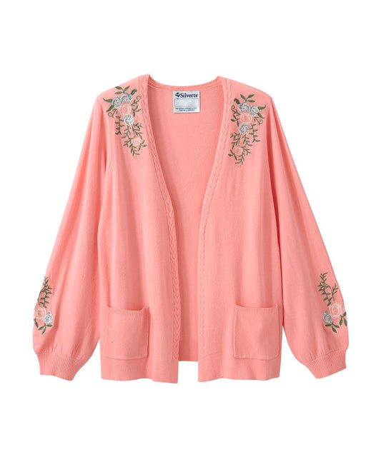 Women's Embroidered Cardigan - Silverts 2